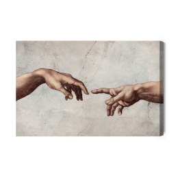 Obraz Na Płótnie Stworzenie Adama Canvas Naturalny 120x80 LB-2635-NC120-80