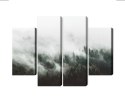 Obraz Wieloczęściowy Mglisty Krajobraz Leśny 3D Canvas Naturalny 80x60 LBS-1896-NC80-60_2X20-60_2X20-40