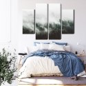 Obraz Wieloczęściowy Mglisty Krajobraz Leśny 3D Canvas Naturalny 80x60 LBS-1896-NC80-60_2X20-60_2X20-40