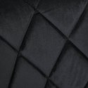 Krzesło barowe CYDRO BLACK welurowe czarne