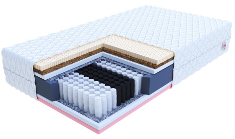Komfortowy Materac multipocketowy H3 H4 VENETO 80x200x22 PREMIUM JERSEY