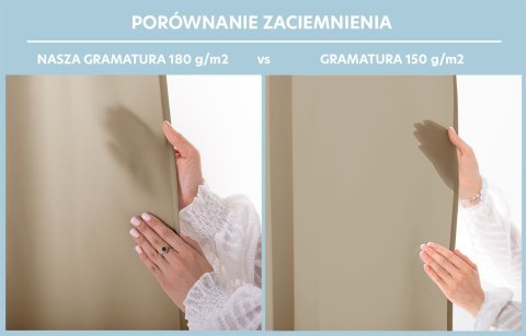 RESTILO zasłona CARLI kolor beżowy gładki styl klasyczny przelotki srebrne materiał oxford 200x250 - CURT/RES/OXFORD/CARLI/EYELE