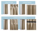 RESTILO zasłona CARLI kolor beżowy gładki styl klasyczny taśma materiał oxford 200x270 - CURT/RES/OXFORD/CARLI/PLEAT/BEIGE/200X2