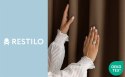 RESTILO zasłona CARLI kolor brązowy gładki styl klasyczny przelotki srebrne materiał oxford 200x250 - CURT/RES/OXFORD/CARLI/EYEL