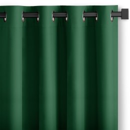 RESTILO zasłona CARLI kolor butelkowa zieleń gładki styl klasyczny przelotki srebrne materiał oxford 200x250 - CURT/RES/OXFORD/C