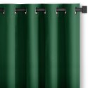 RESTILO zasłona CARLI kolor butelkowa zieleń gładki styl klasyczny przelotki srebrne materiał oxford 200x270 - CURT/RES/OXFORD/C