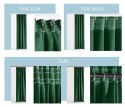RESTILO zasłona CARLI kolor butelkowa zieleń gładki styl klasyczny taśma materiał oxford 200x270 - CURT/RES/OXFORD/CARLI/PLEAT/D