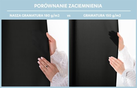 RESTILO zasłona CARLI kolor czarny gładki styl klasyczny przelotki srebrne materiał oxford 200x270 - CURT/RES/OXFORD/CARLI/EYELE