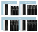 RESTILO zasłona CARLI kolor czarny gładki styl klasyczny taśma materiał oxford 200x270 - CURT/RES/OXFORD/CARLI/PLEAT/BLACK/200X2