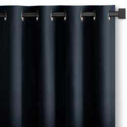 RESTILO zasłona CARLI kolor indygo gładki styl klasyczny przelotki srebrne materiał oxford 200x250 - CURT/RES/OXFORD/CARLI/EYELE