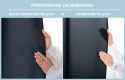 RESTILO zasłona CARLI kolor indygo gładki styl klasyczny przelotki srebrne materiał oxford 200x250 - CURT/RES/OXFORD/CARLI/EYELE