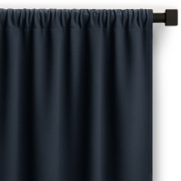RESTILO zasłona CARLI kolor indygo gładki styl klasyczny taśma materiał oxford 200x270 - CURT/RES/OXFORD/CARLI/PLEAT/INDIGO/200X