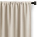 RESTILO zasłona CARLI kolor jasny beżowy gładki styl klasyczny taśma materiał oxford 200x270 - CURT/RES/OXFORD/CARLI/PLEAT/L.BEI
