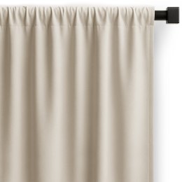 RESTILO zasłona CARLI kolor jasny beżowy gładki styl klasyczny taśma materiał oxford 200x270 - CURT/RES/OXFORD/CARLI/PLEAT/L.BEI