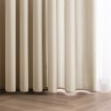 RESTILO zasłona CARLI kolor jasny beżowy gładki styl klasyczny taśma materiał oxford 200x270 - CURT/RES/OXFORD/CARLI/PLEAT/L.BEI