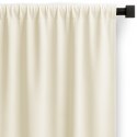 RESTILO zasłona CARLI kolor kremowy gładki styl klasyczny taśma materiał oxford 200x270 - CURT/RES/OXFORD/CARLI/PLEAT/CREAM/200X