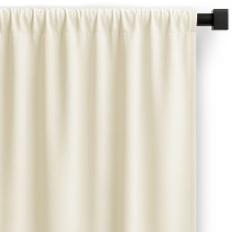 RESTILO zasłona CARLI kolor kremowy gładki styl klasyczny taśma materiał oxford 200x270 - CURT/RES/OXFORD/CARLI/PLEAT/CREAM/200X