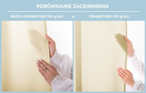 RESTILO zasłona CARLI kolor kremowy gładki styl klasyczny taśma materiał oxford 200x270 - CURT/RES/OXFORD/CARLI/PLEAT/CREAM/200X