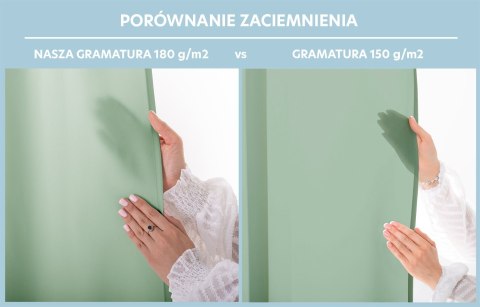 RESTILO zasłona CARLI kolor miętowy gładki styl klasyczny przelotki srebrne materiał oxford 200x250 - CURT/RES/OXFORD/CARLI/EYEL