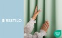 RESTILO zasłona CARLI kolor miętowy gładki styl klasyczny taśma materiał oxford 200x270 - CURT/RES/OXFORD/CARLI/PLEAT/MINT/200X2