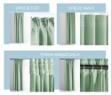 RESTILO zasłona CARLI kolor miętowy gładki styl klasyczny taśma materiał oxford 200x270 - CURT/RES/OXFORD/CARLI/PLEAT/MINT/200X2