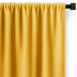 RESTILO zasłona CARLI kolor musztardowy gładki styl klasyczny taśma materiał oxford 200x270 - CURT/RES/OXFORD/CARLI/PLEAT/MUSTAR