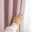 RESTILO zasłona CARLI kolor pudrowy róż gładki styl klasyczny taśma materiał oxford 200x270 - CURT/RES/OXFORD/CARLI/PLEAT/PINK/2