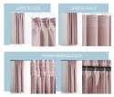 RESTILO zasłona CARLI kolor pudrowy róż gładki styl klasyczny taśma materiał oxford 200x270 - CURT/RES/OXFORD/CARLI/PLEAT/PINK/2