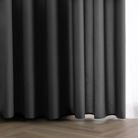 RESTILO zasłona CARLI kolor stalowy gładki styl klasyczny taśma materiał oxford 200x270 - CURT/RES/OXFORD/CARLI/PLEAT/CHARCOAL/2