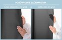 RESTILO zasłona CARLI kolor stalowy gładki styl klasyczny taśma materiał oxford 200x270 - CURT/RES/OXFORD/CARLI/PLEAT/CHARCOAL/2