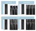 RESTILO zasłona CARLI kolor stalowy gładki styl klasyczny taśma materiał oxford 200x270 - CURT/RES/OXFORD/CARLI/PLEAT/CHARCOAL/2