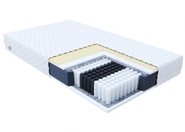 Materac multipocketowy RIMINI MAX MICROFIBRA 200x200x25 H3