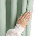RESTILO zasłona CARLI kolor miętowy gładki styl klasyczny taśma materiał oxford 200x270 - CURT/RES/OXFORD/CARLI/PLEAT/MINT/200X2