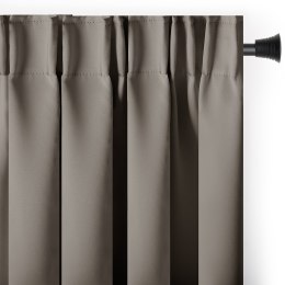 RESTILO zasłona BLACKOUT kolor beżowy szarfa upinająca styl klasyczny taśma materiał blackout 285x250 - CURT/AH/BLACKOUT/PLEAT/B