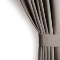 RESTILO zasłona BLACKOUT kolor beżowy szarfa upinająca styl klasyczny taśma materiał blackout 285x250 - CURT/AH/BLACKOUT/PLEAT/B