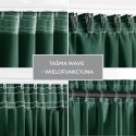 RESTILO zasłona BLACKOUT kolor butelkowa zieleń szarfa upinająca styl klasyczny taśma materiał blackout 140x230 - CURT/AH/BLACKO