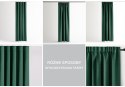 RESTILO zasłona BLACKOUT kolor butelkowa zieleń szarfa upinająca styl klasyczny taśma materiał blackout 200x300 - CURT/AH/BLACKO