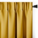 RESTILO zasłona BLACKOUT kolor musztardowy szarfa upinająca styl klasyczny taśma materiał blackout 140x300 - CURT/AH/BLACKOUT/PL