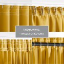 RESTILO zasłona BLACKOUT kolor musztardowy szarfa upinająca styl klasyczny taśma materiał blackout 140x300 - CURT/AH/BLACKOUT/PL