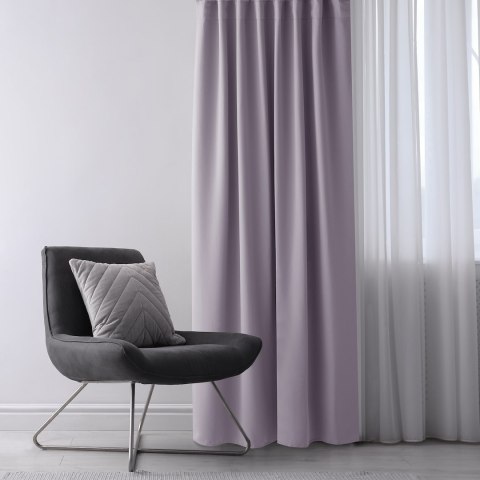 RESTILO zasłona BLACKOUT kolor pudrowy róż szarfa upinająca styl klasyczny taśma materiał blackout 140x300 - CURT/AH/BLACKOUT/PL