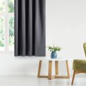 RESTILO zasłona BLACKOUT kolor stalowy szarfa upinająca styl klasyczny taśma materiał blackout 200x300 - CURT/AH/BLACKOUT/PLEAT/