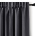 RESTILO zasłona BLACKOUT kolor stalowy szarfa upinająca styl klasyczny taśma materiał blackout 285x250 - CURT/AH/BLACKOUT/PLEAT/