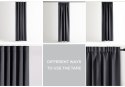 RESTILO zasłona BLACKOUT kolor stalowy szarfa upinająca styl klasyczny taśma materiał blackout 285x250 - CURT/AH/BLACKOUT/PLEAT/