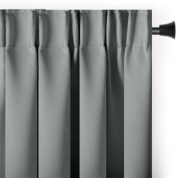RESTILO zasłona BLACKOUT kolor szary szarfa upinająca styl klasyczny taśma materiał blackout 140x300 - CURT/AH/BLACKOUT/PLEAT/SI