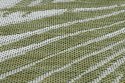 Dywan SZNURKOWY SIZAL SION Liście Palmy , tropikalny 2837 płaskie tkanie ecru / zielony - RUG/LU/VINEA/PALMS/CREAM+GREEN/120x170