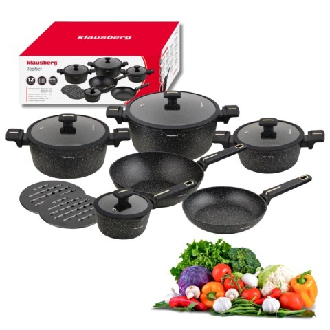 ZESTAW 12 ELEM. GARNKÓW MARMURKOWYCH KLAUSBERG KB-7968