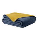 Narzuta SOFTA kolor grafitowy gładki materiał mikrofibra 170x210 AmeliaHome - BEDS/AH/SOFTA/CHARCOAL+HONEY/170x210