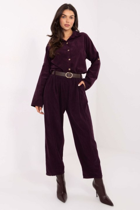 Spodnie Damski Model IT-SP-258009.83 Dark Violet - Italy Moda Italy Moda