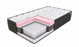 Materac micropocketowy H4 TASSO 90x200x24 TENCEL BORDER
