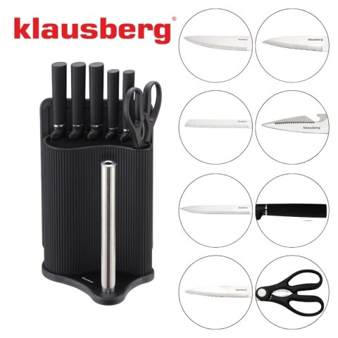 ZESTAW NOŻY I DESEK KUCHENNYCH W STOJAKU KLAUSBERG KB-7980